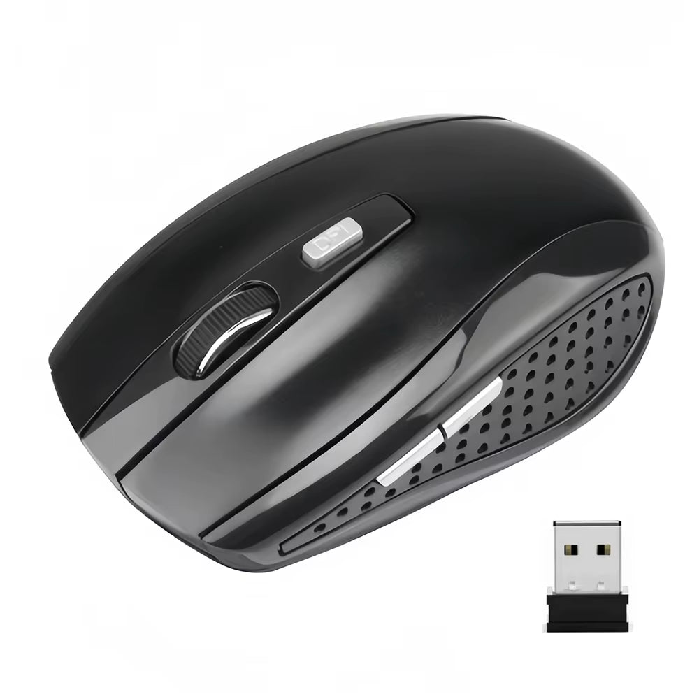 2.4G Wireless Mouse Gaming Mouse Ergonomic Mouse 6 Buttons 800-1200-1600 DPI Optical Office Mouse Mice for PC Laptop Macbook